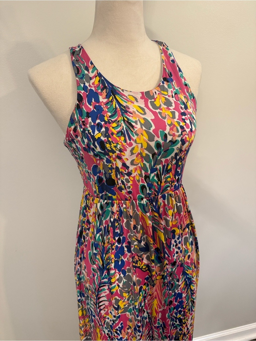 Vibrant Pink Floral-Print Maxi Dress - Picture 3 of 8
